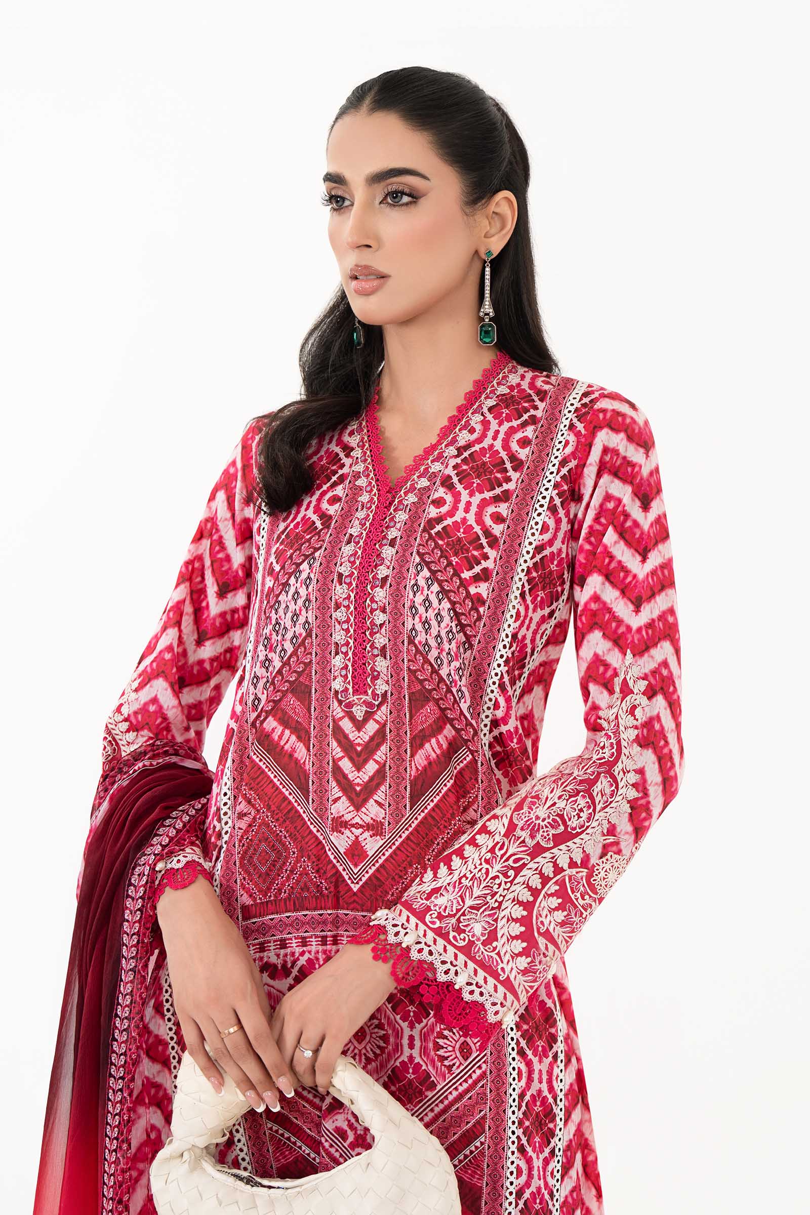 3 Piece Printed Lawn Suit | MPS-2208-A - Image 3