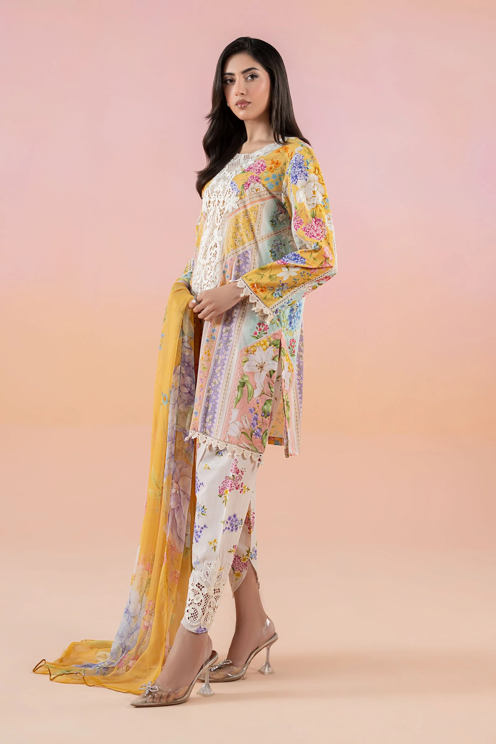 3 Piece Printed Lawn Suit | MPS-2509-A - Image 7