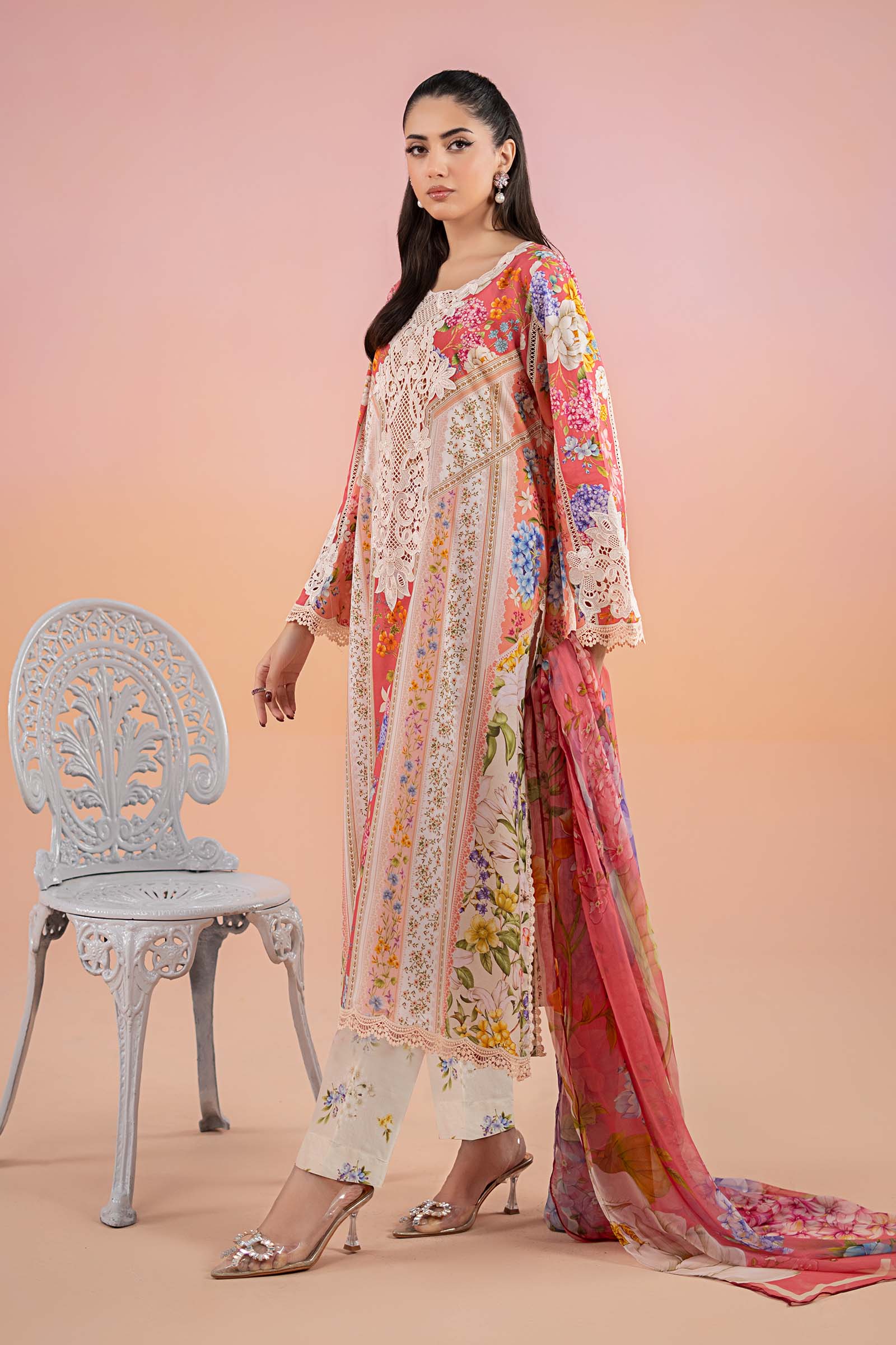 3 Piece Printed Lawn Suit | MPS-2509-B - Image 4
