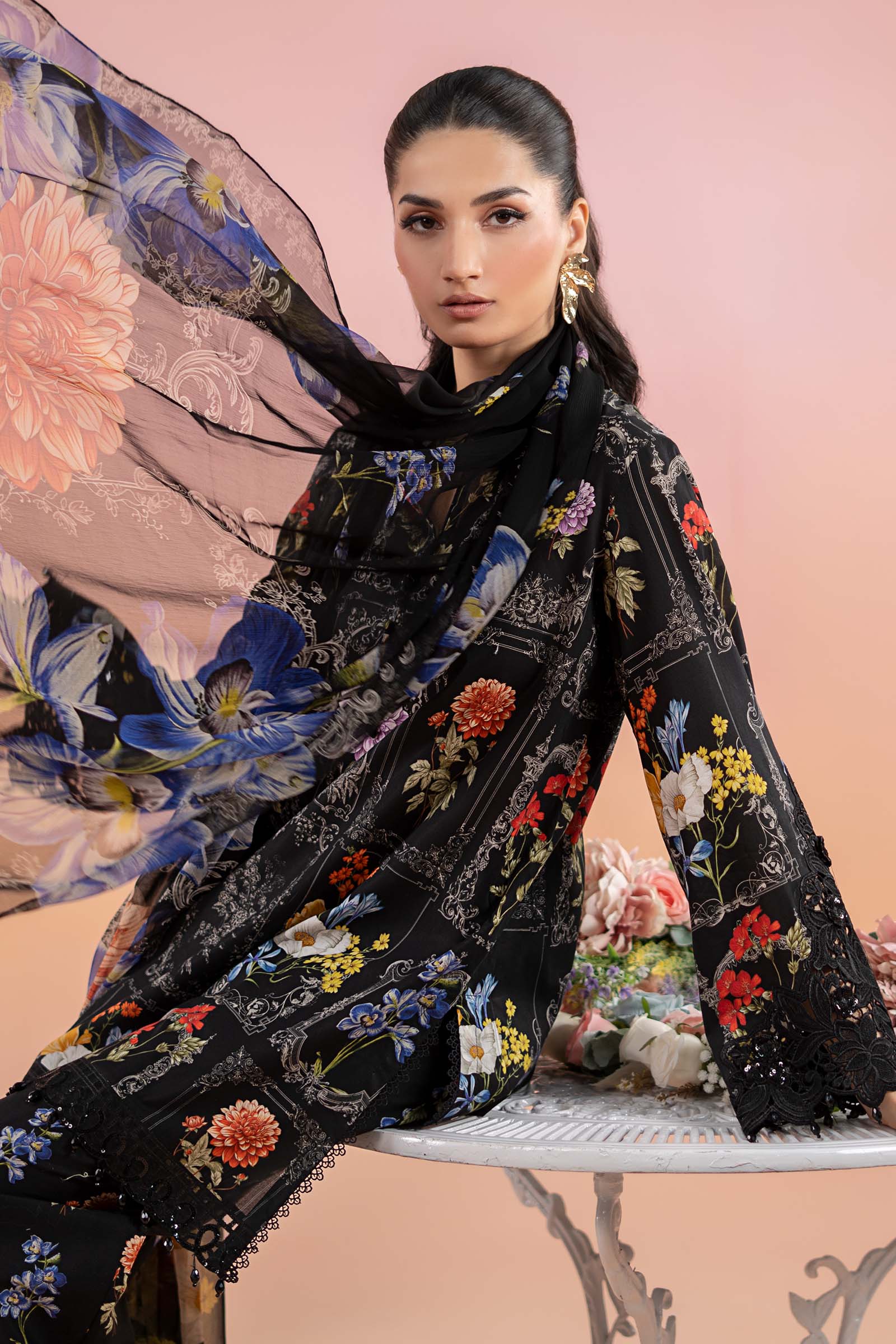 3 Piece Printed Lawn Suit | MPS-2511-B - Image 3