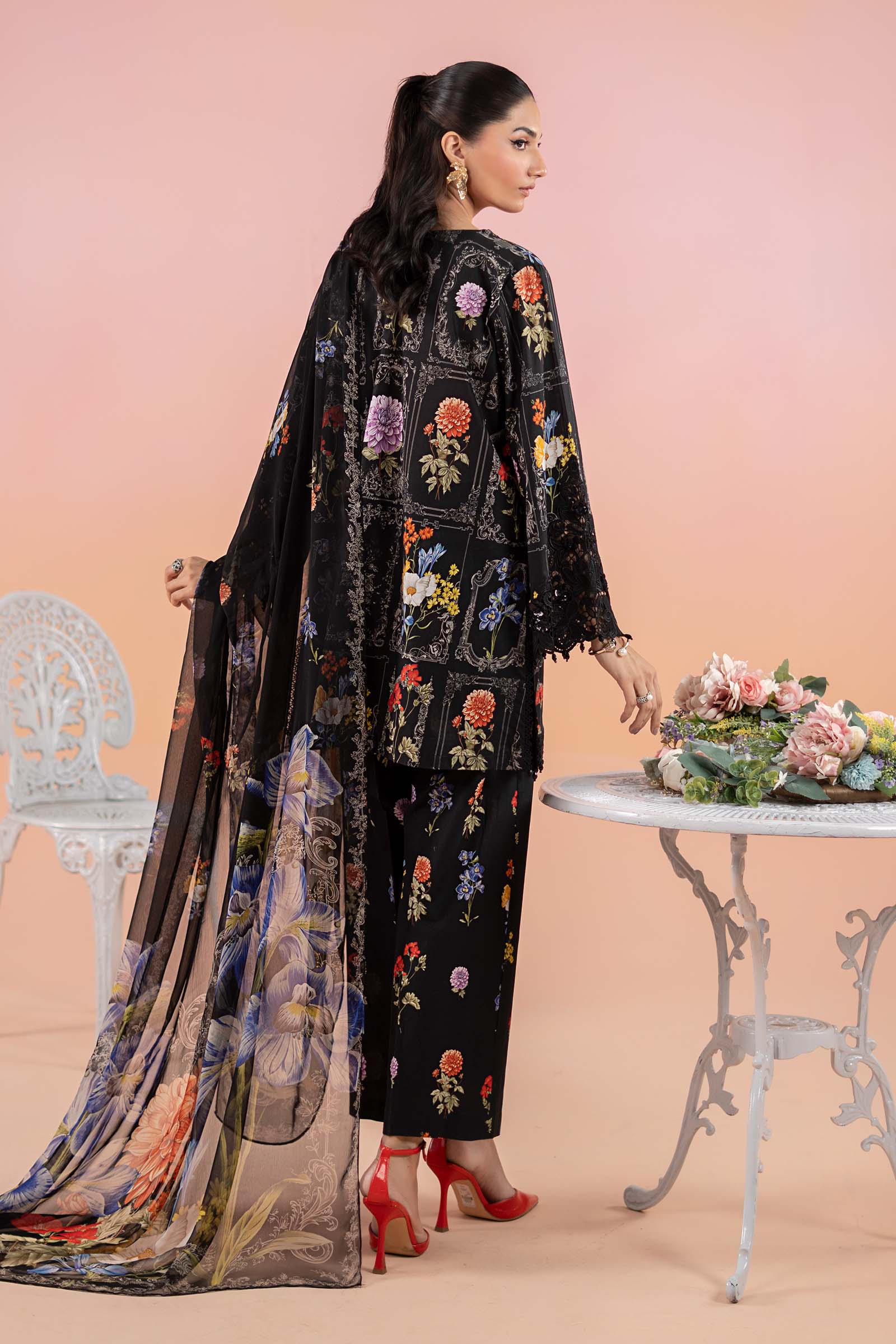3 Piece Printed Lawn Suit | MPS-2511-B - Image 8