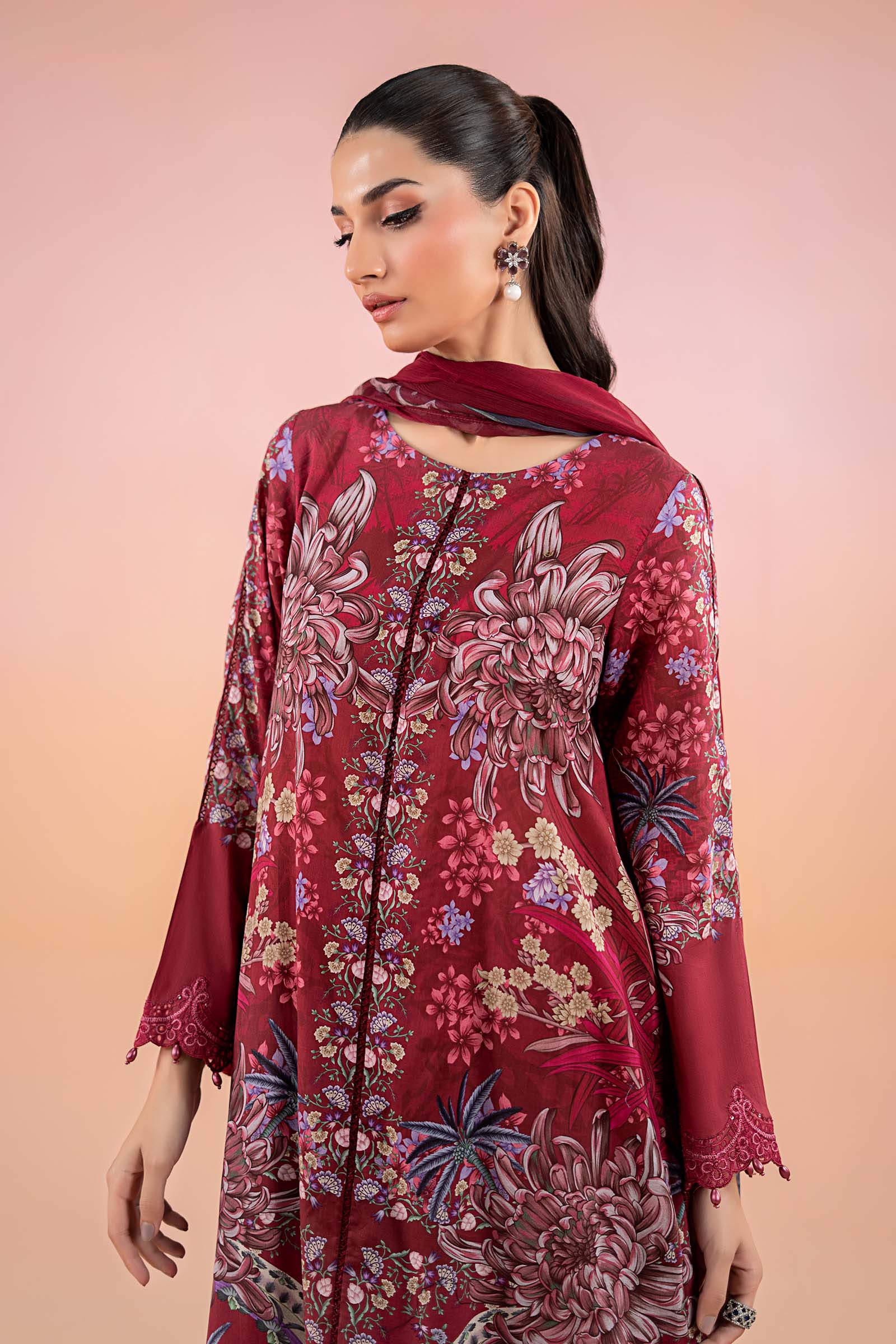 3 Piece Printed Lawn Suit | MPS-2514-B - Image 2