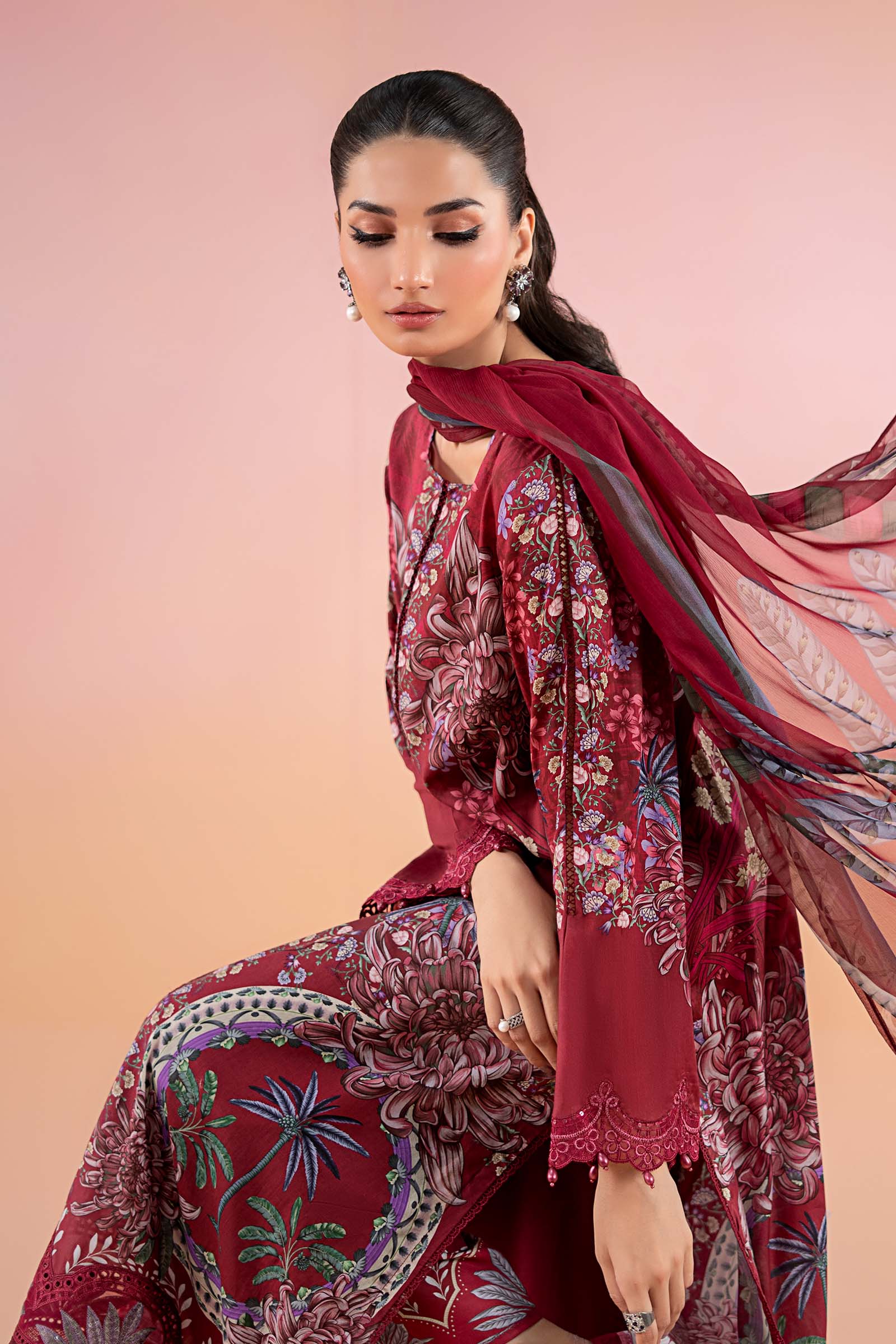 3 Piece Printed Lawn Suit | MPS-2514-B - Image 3