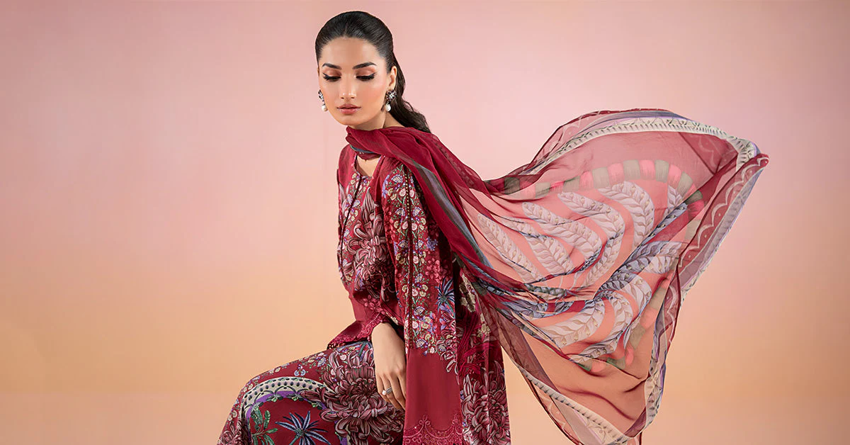 3 Piece Printed Lawn Suit | MPS-2514-B - Image 8