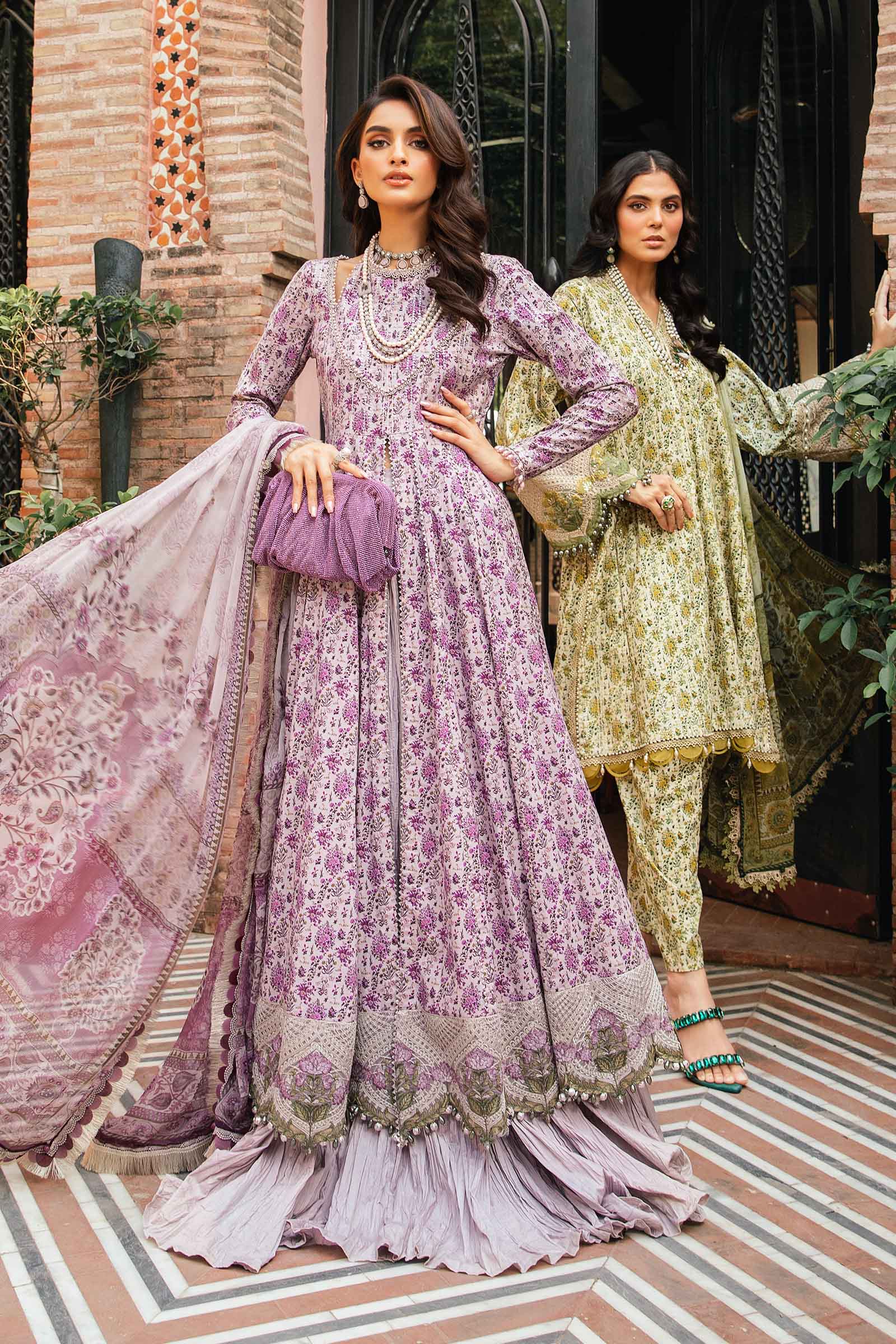 3 Piece Unstitched Printed Suit | MPT-2207-B - Image 3