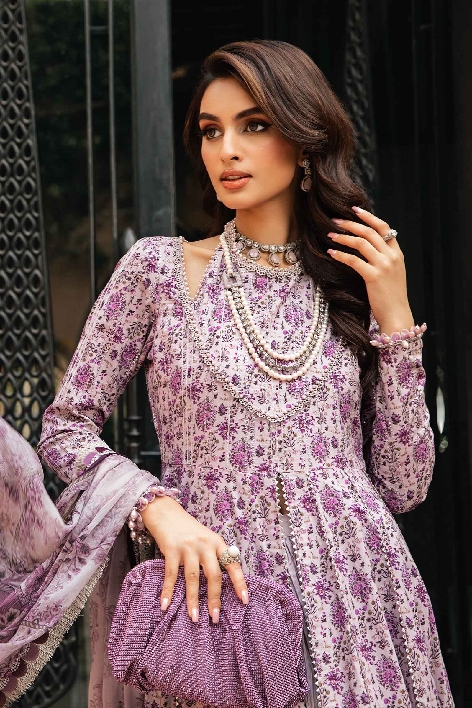 3 Piece Unstitched Printed Suit | MPT-2207-B - Image 5