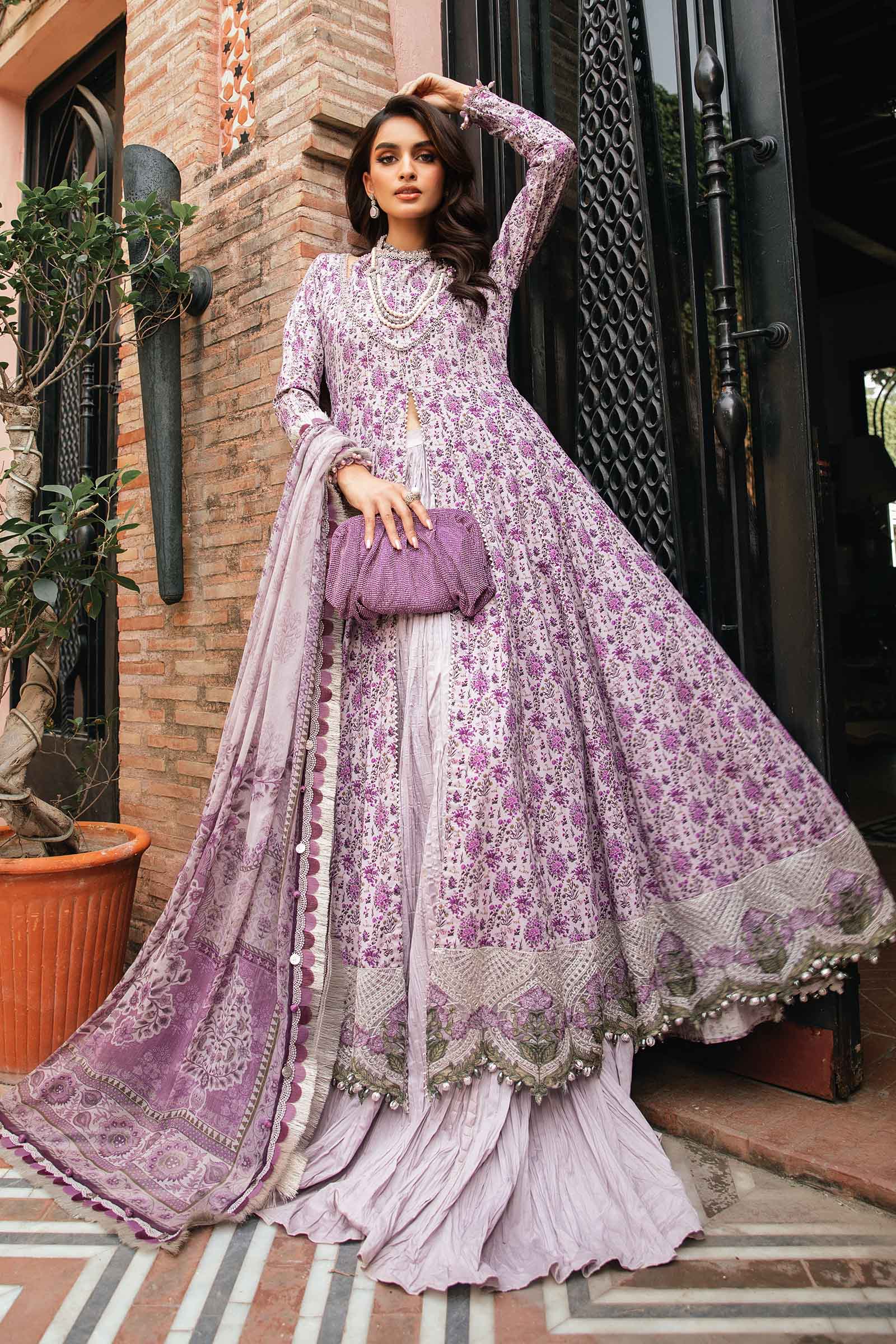 3 Piece Unstitched Printed Suit | MPT-2207-B - Image 6