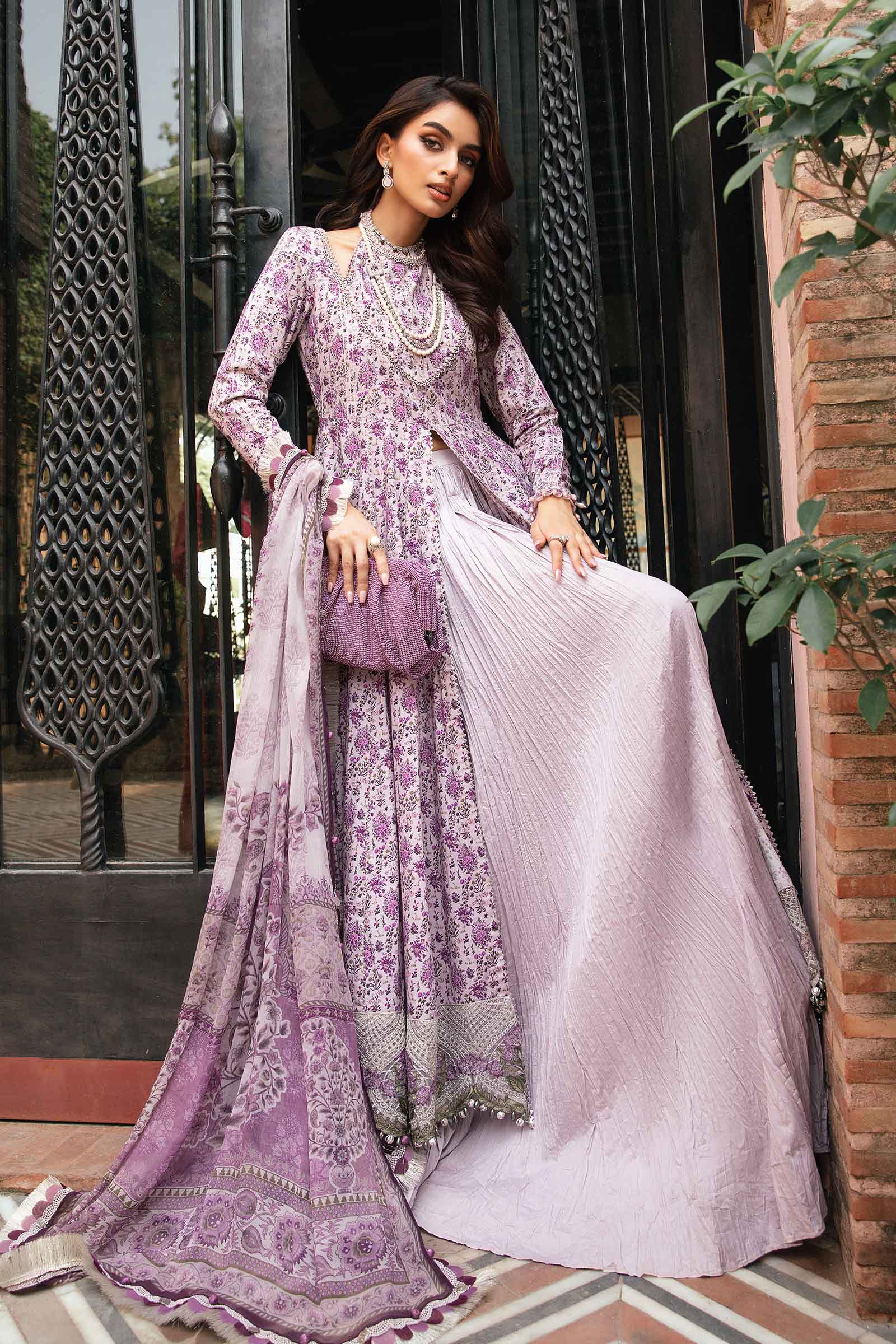 3 Piece Unstitched Printed Suit | MPT-2207-B - Image 7