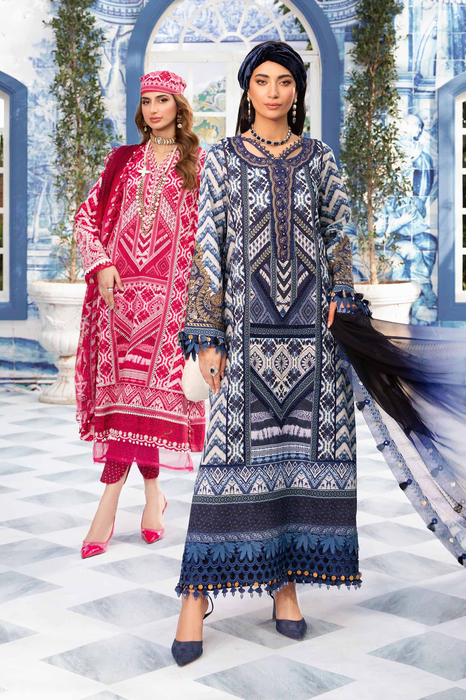 3 Piece Unstitched Printed Suit | MPT-2208-A - Image 3