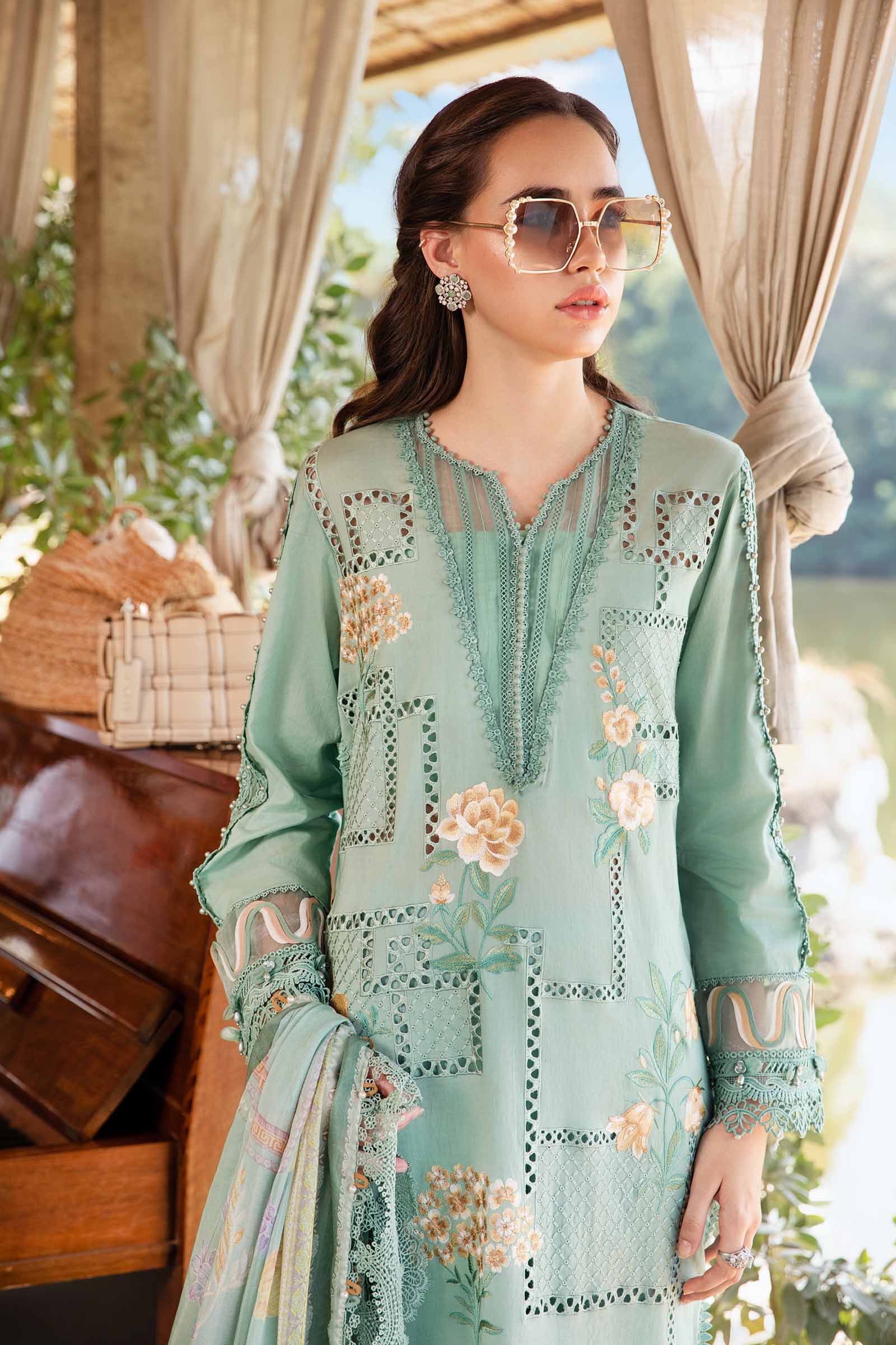 3 Piece Unstitched Printed Lawn Suit | MPT-2501-B - Image 3