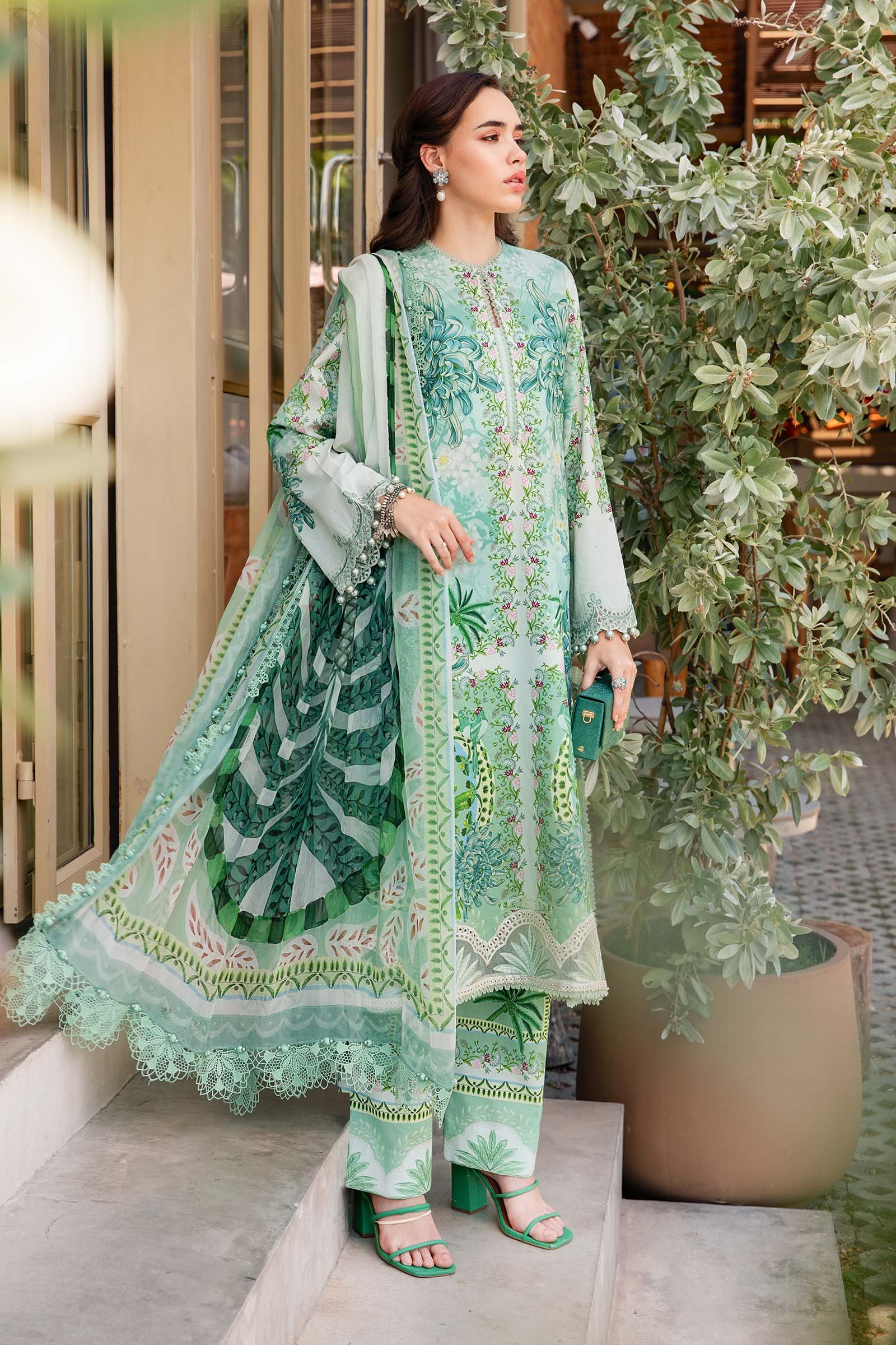 3 Piece Unstitched Printed Lawn Suit | MPT-2514-A - Image 4