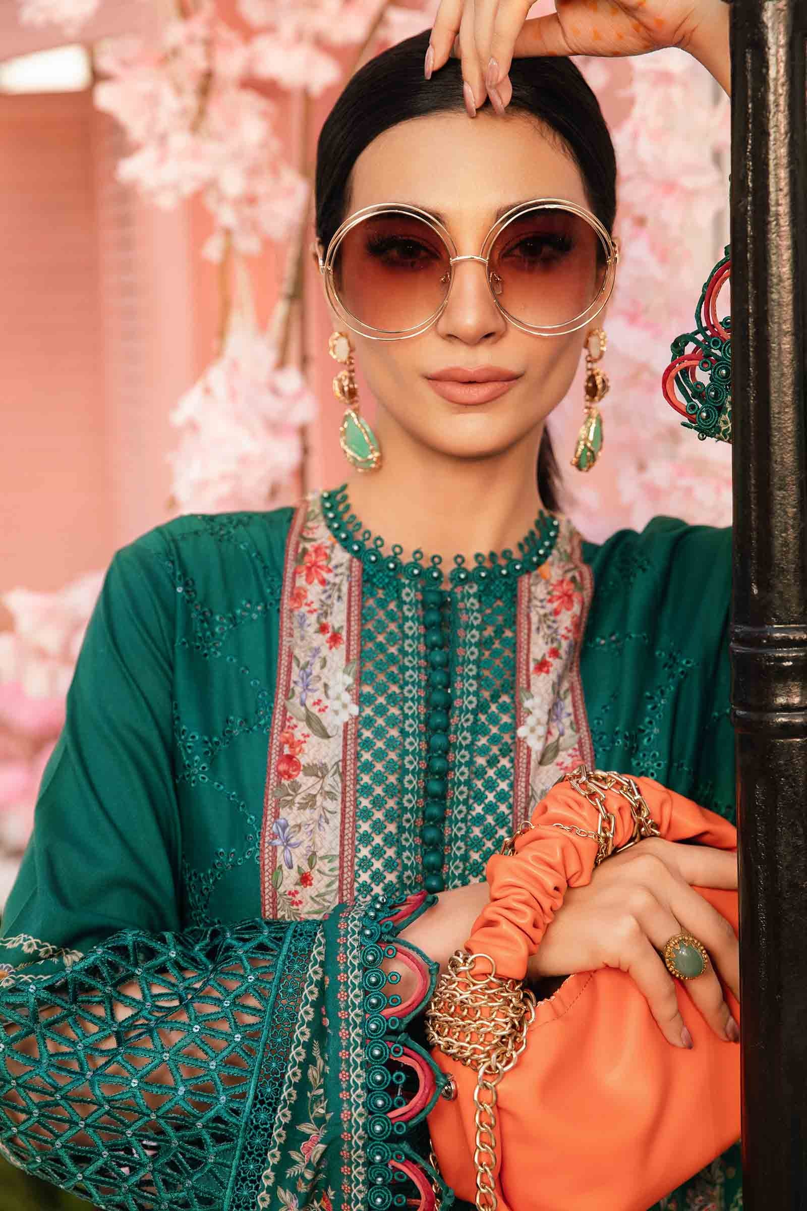 3 Piece Unstitched Embroidered Lawn Suit | MPT-2610-A - Image 4