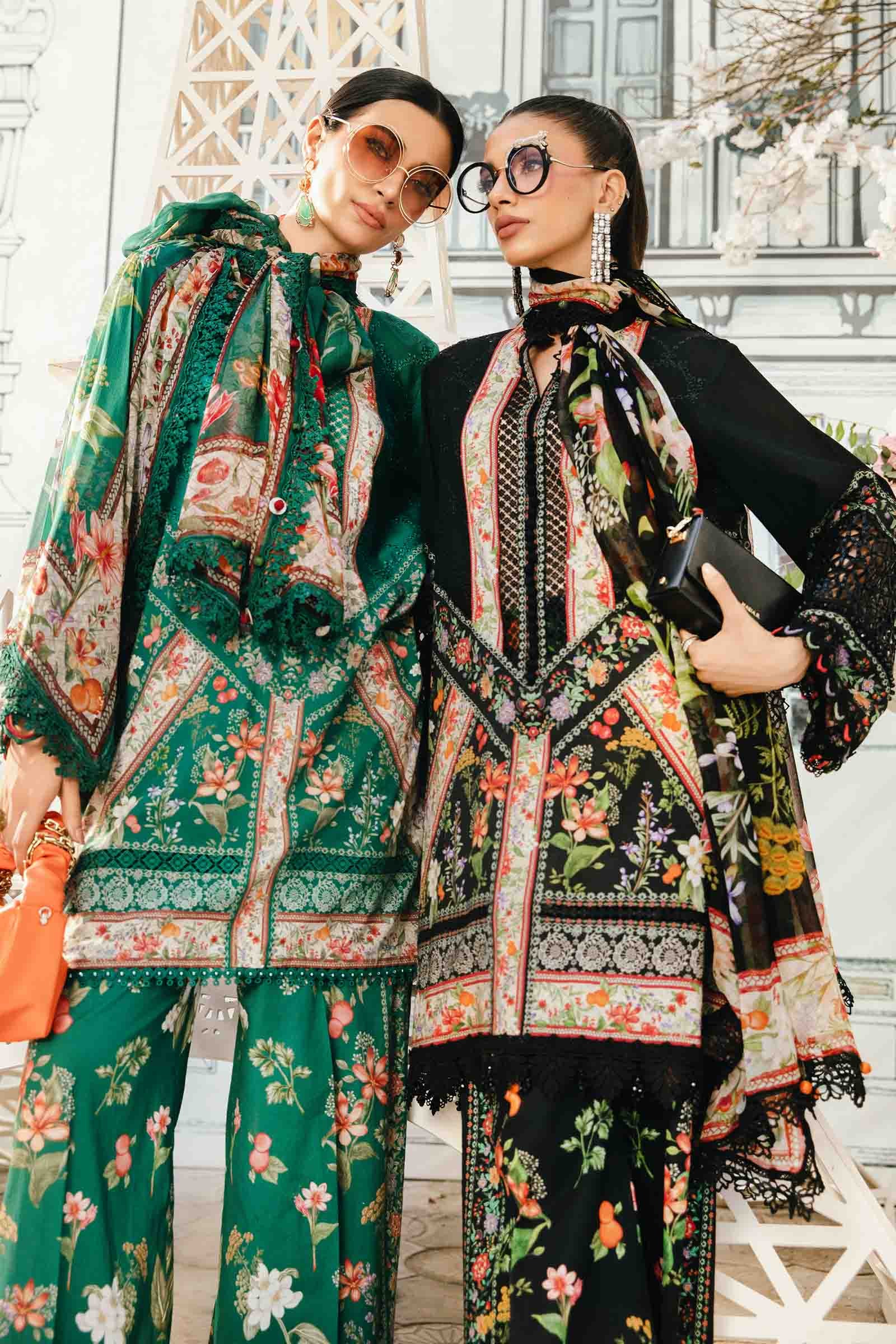 3 Piece Unstitched Embroidered Lawn Suit | MPT-2610-A - Image 8