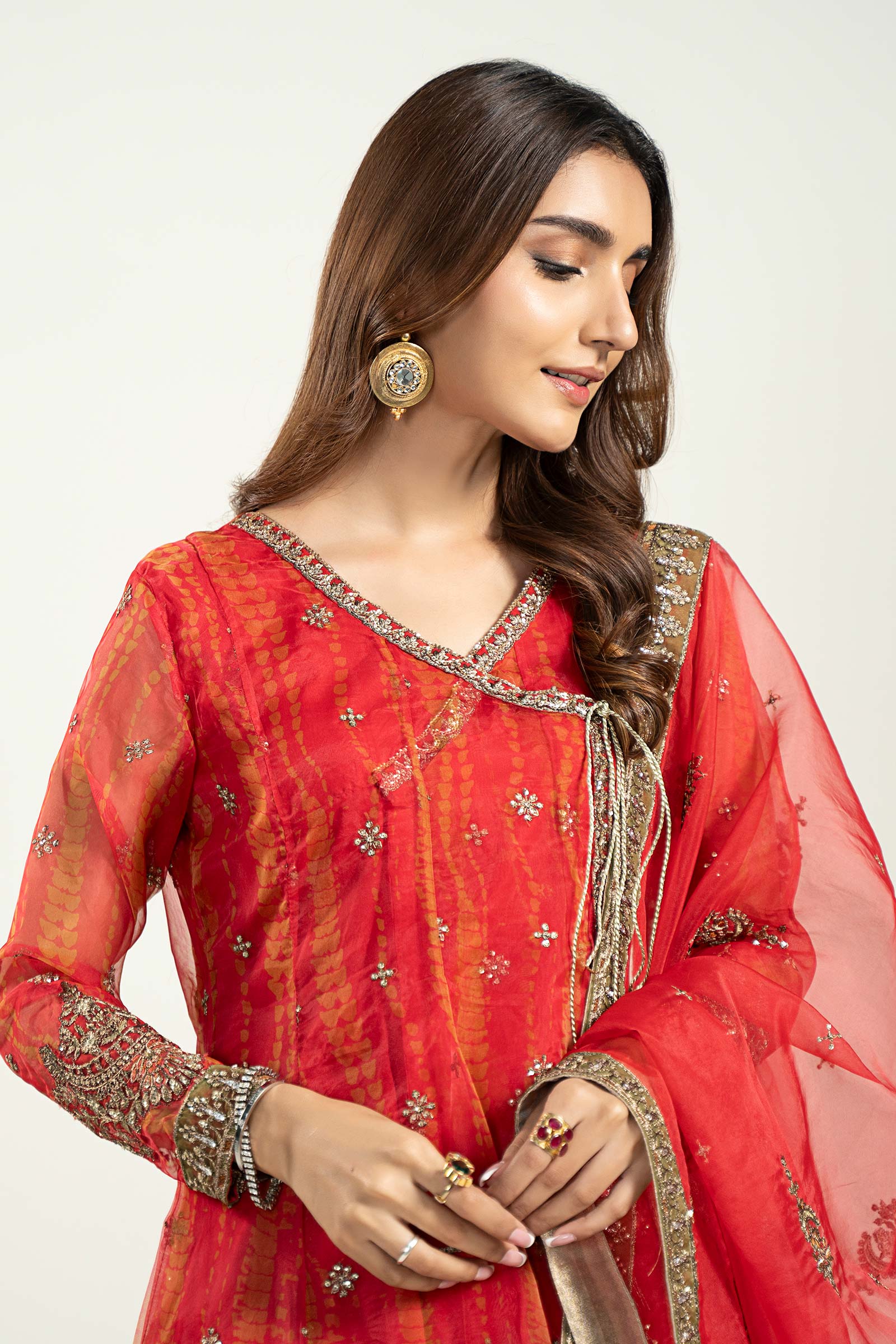 3 Piece Embroidered Frock - Image 2