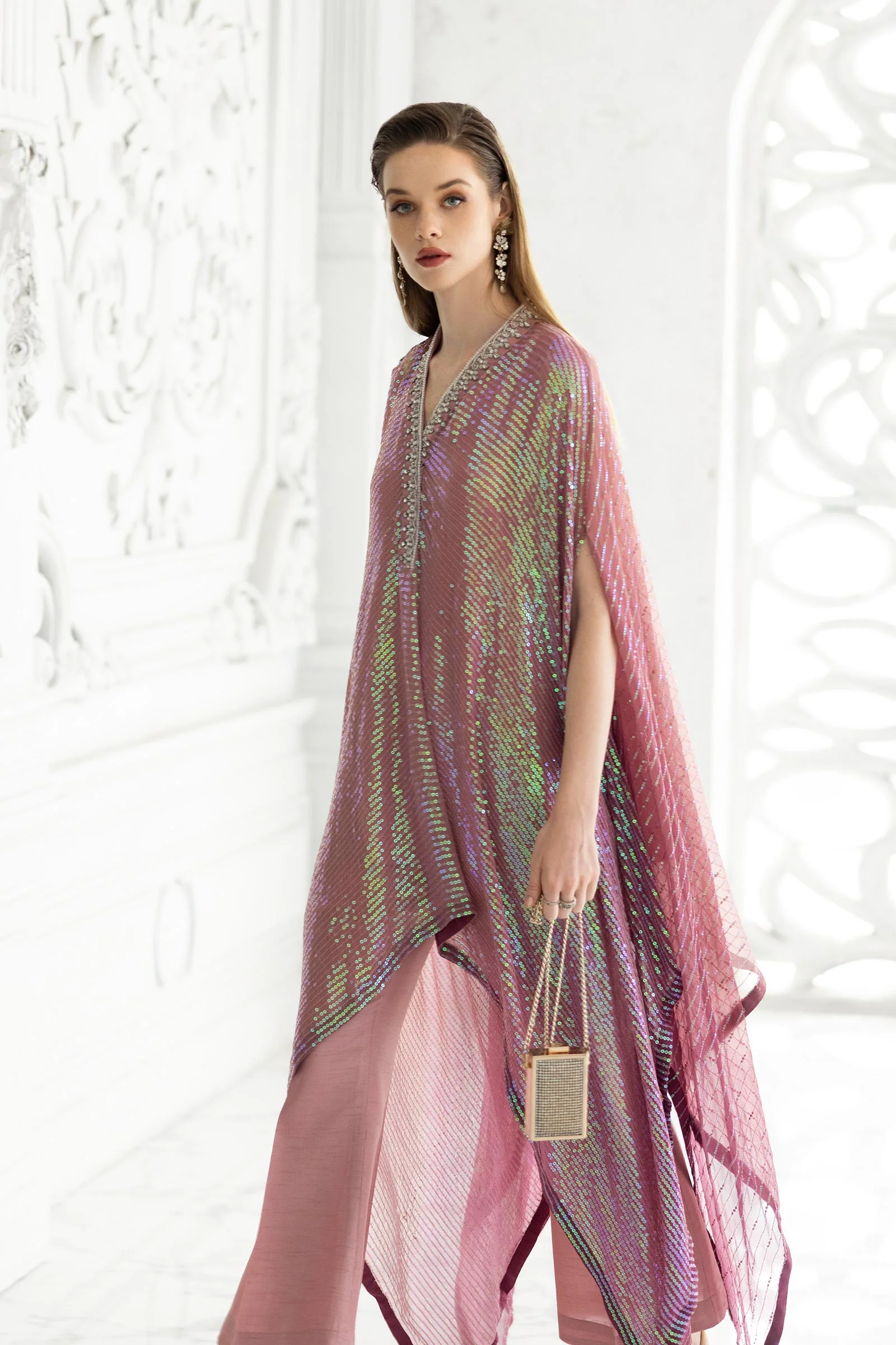 3 Piece Embroidered Chiffon Suit - Image 13