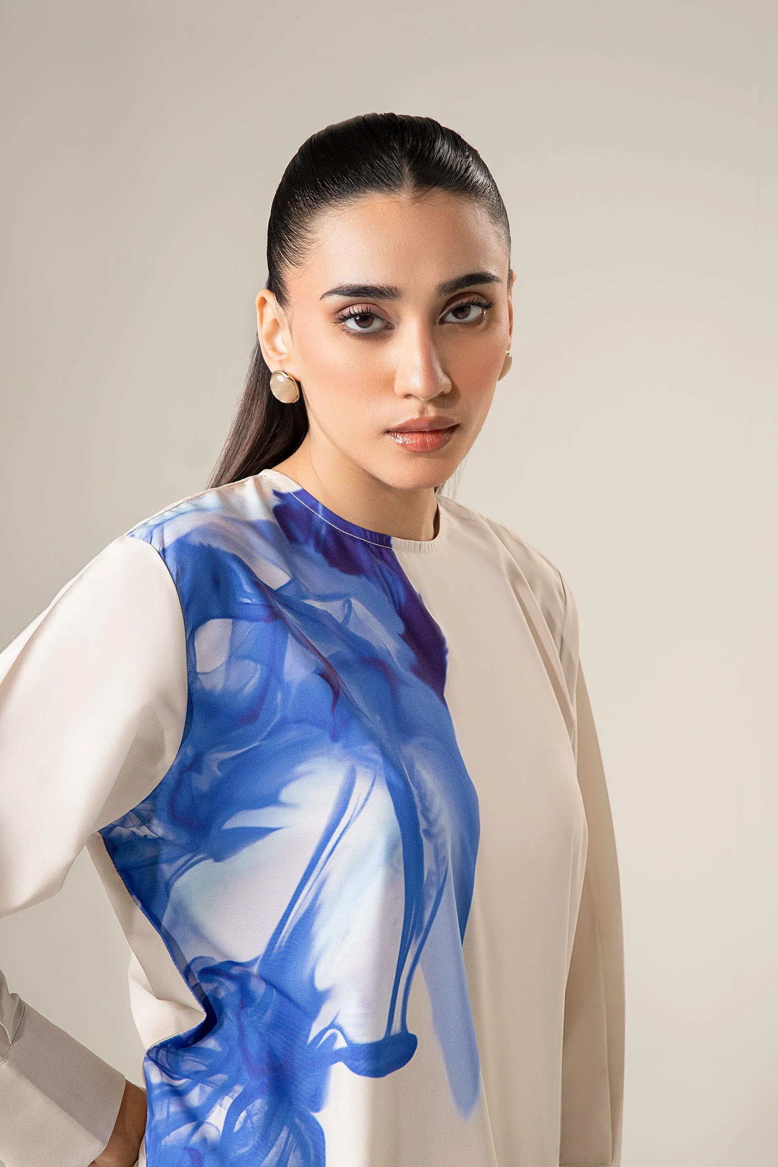 Abstract Print Dress - Image 2