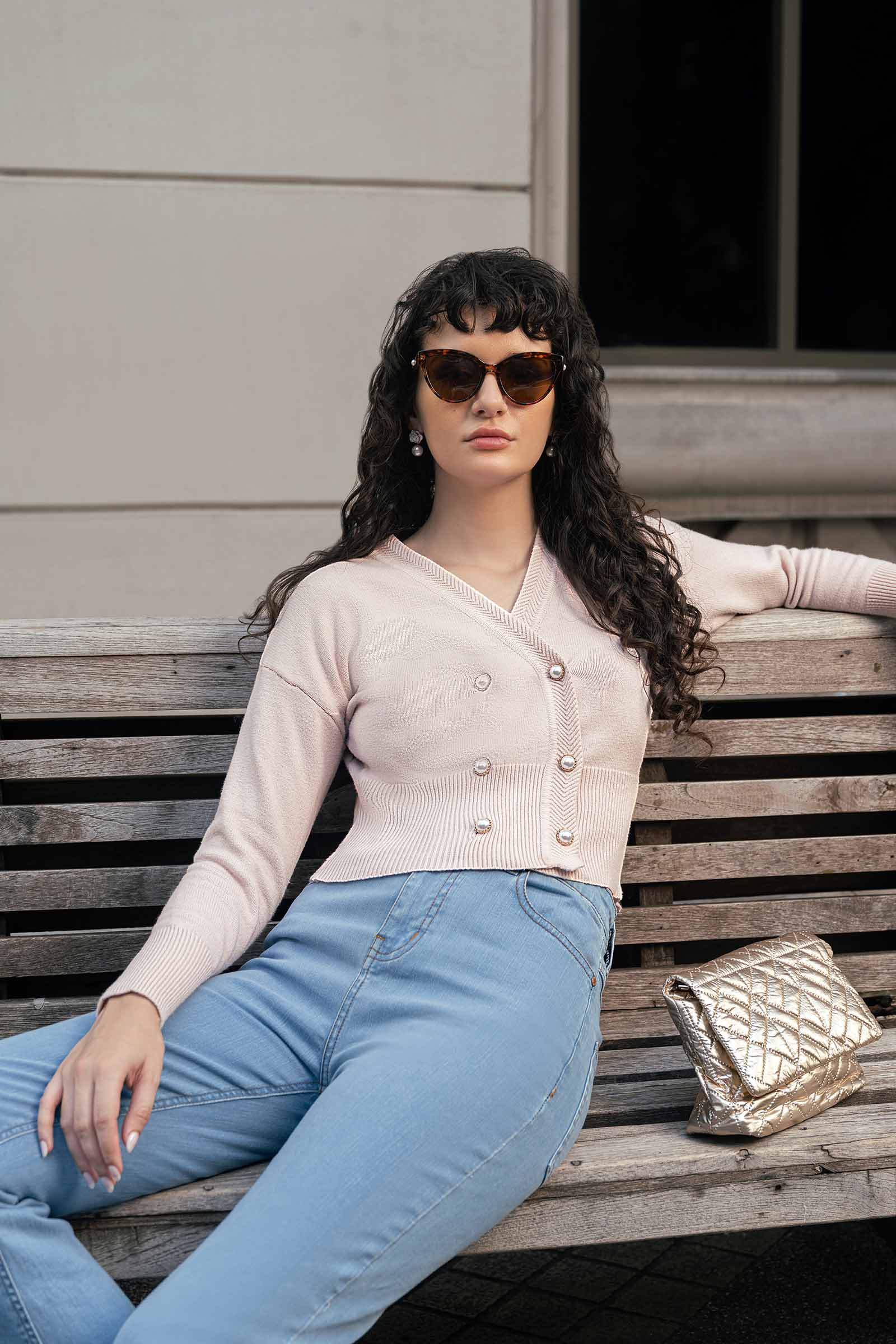 V-Neck Sweater (Free Size) - Image 4