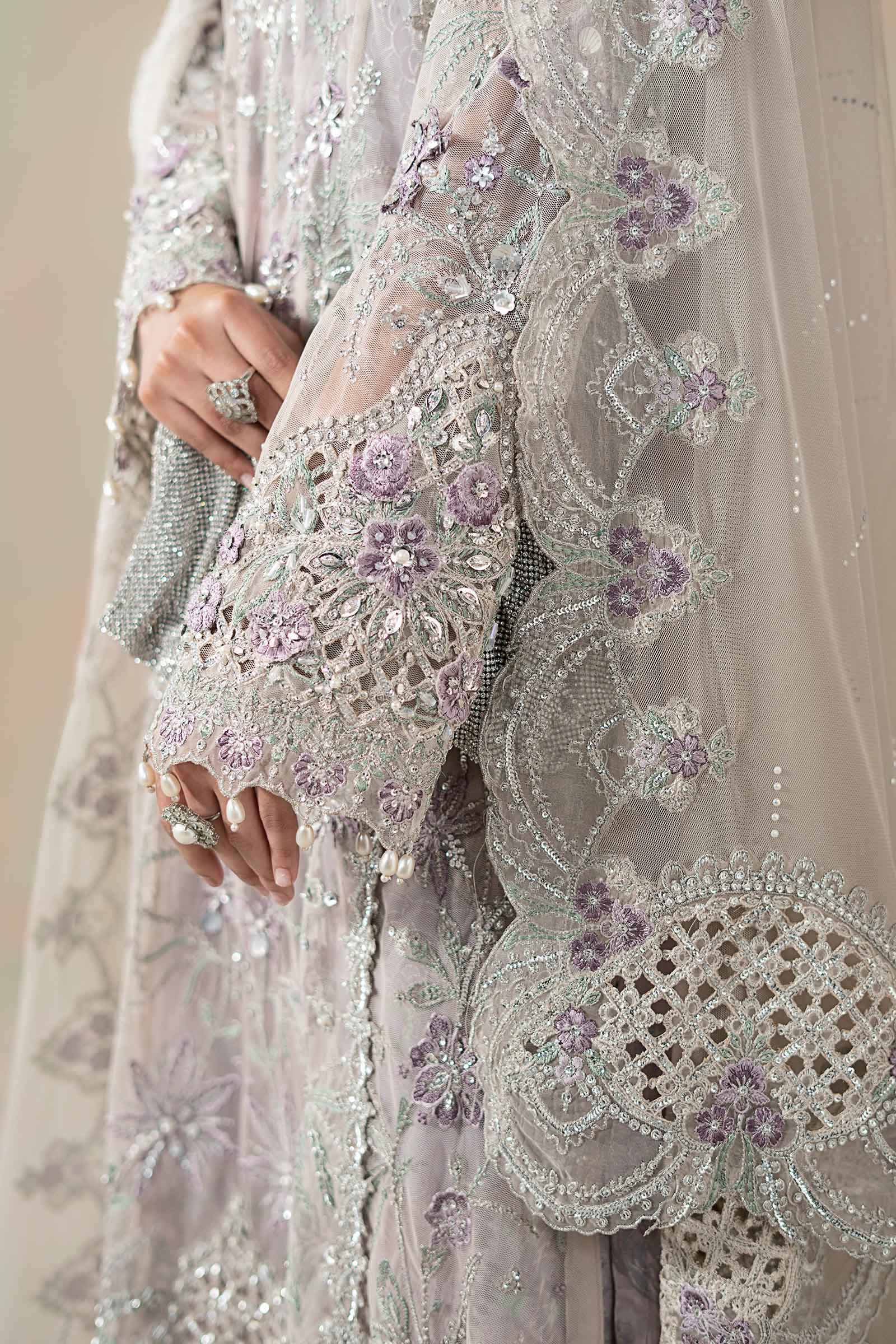 3 Piece Embroidered Net Suit - Image 5